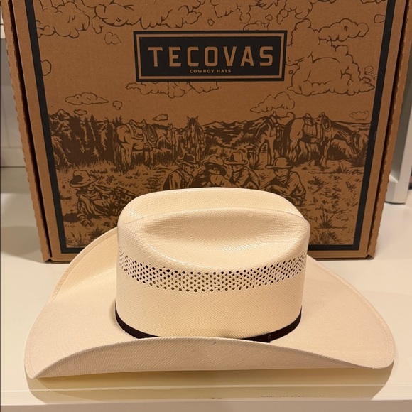 Tecovas Accessories - Tecovas Cattleman Straw Cowboy Hat